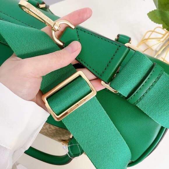 Michael Kors 35S3GTFU2B Jet Set Travel Medium Duffle Bag IN Palmetto Green - Picture 6 of 8